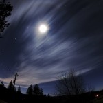 Moon Clouds and Orion