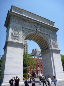 Washington Square Monument. Also, where many people tried to sell me things...