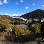 Closing in on the Mendenhall Glacier.